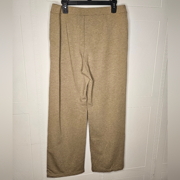 PureJill Affinity French Terry Straight Leg Pull On Pima Cotton Green Pockets M - Picture 2 of 11